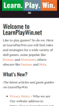 Mobile Screenshot of learnplaywin.net